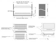 Сушка для посуду Т1 фасад 900 ALVA Optima хром (2 полиці, 2 піддони та 4 кріплення)